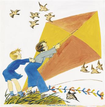 MAGINEL WRIGHT ENRIGHT BARNEY. Flying a Kite.